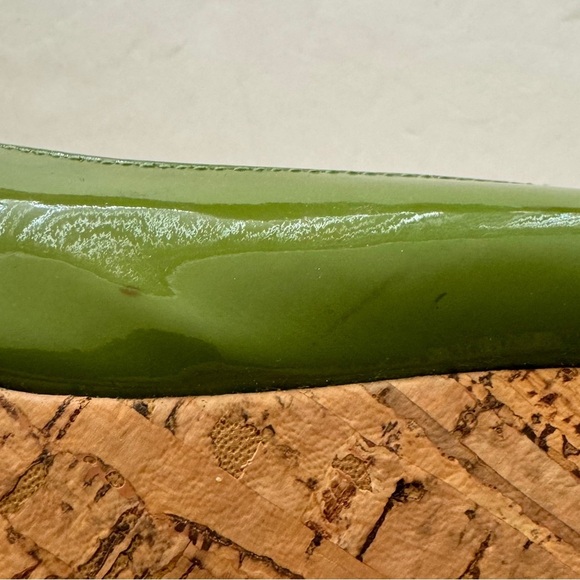 Franco Sarto Green Patent Leather Wedge Sandals - Picture 8 of 8